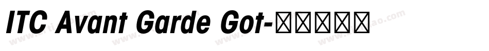 ITC Avant Garde Got字体转换